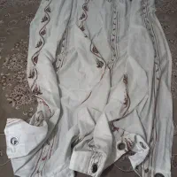 پرده توری با آستر دوخت آماده