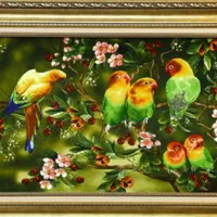 تابلو نقاشی طوطی برزیلی