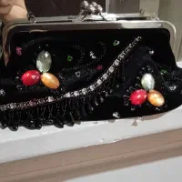 کیف مجلسی و کیف که  کار دست آیینه. کار قدیمی انتیک