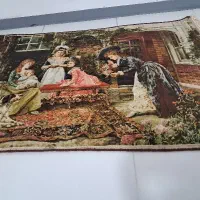 حیاط همسایه نفیس|تابلو فرش|لاهیجان, مهرگان|دیوار