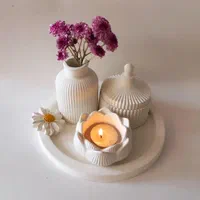 دکوری ها و گیفت سنگ مصنوعی و شمع|صنایع دستی و سایر لوازم تزئینی|اصفهان, طامه|دیوار