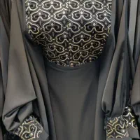 عبا پارچه ی ساندرلا (خیلی سَبُک، لطیف، مشکی زاغ)