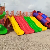 وسایل بازی پارکی کد۳تاب مهدکودک۳ست سرسره پلی اتیلن