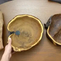 ظروف چوبی روستیک ، اردو چوبی ، میوه خوری چوبی