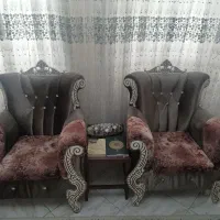 مبل۷ نفره  سالم ساخت سفارشی‌ جلو مبلی ۴ عدد عسلی