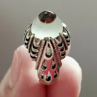 انگشتر عقیق باباقوری کلاهدار خاص و زیبا|جواهرات|لاهیجان, کوی آزادگان|دیوار