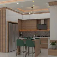 طراحی و ساخت کابینت کمد جاکفشی نصب دربهای چوبی|جاکفشی، کمد، دراور|پردیس, فاز ۲|دیوار