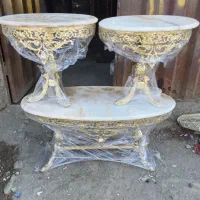 جلومبلی برنزی و عسلی برنزی|مبلمان خانگی و میز عسلی|پاکدشت, خاتون آباد|دیوار