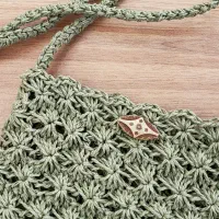 کیف با نخ  رافیای وارداتی کاملا  دستبافت|کیف، کفش، کمربند|لنگرود, |دیوار