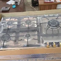 گاز رومیزی شیشه ایی و استیل پنج شعله|اجاق گاز و لوازم برقی پختوپز|سبزوار, چهارراه فرودگاه|دیوار