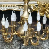 2 عدد لوستر آب طلا