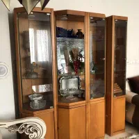 دکور ۴ تکه تمام چوب ایتالیایی|بوفه، ویترین، کنسول|کرج, فاز ۴ مهرشهر|دیوار