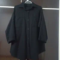 مانتو شلوار مشکی تابستانه
