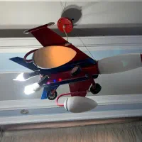 لوستر شکل هواپیما|لوستر و چراغ آویز|تبریز, |دیوار