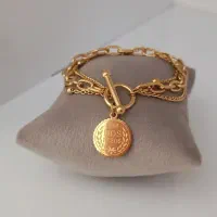 دستبند سه لاین رنگ ثابت جدید و شیک