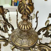 لوستر نفیس تمام برنز عالیجناب|لوستر و چراغ آویز|اردبیل, |دیوار