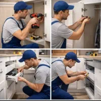 تخصص در کمد، درب،  کابینت، تخت، روشویی میز