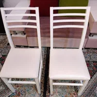 صندلی سفید فلزی