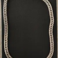 زنجیر کارتیر نقره هشت پر سنگین و کلکسیونی