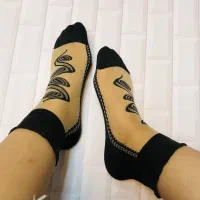 جوراب‌آهنی‌قایقی/طرحدارساده/پخش‌جینی/عمده
