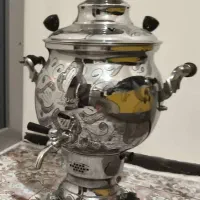 سماور وصال طرح پروانه 6 لیتری نو اصلا استفاده نشده