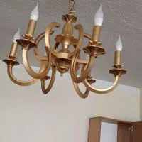 فروش/خریدار لوستر طلایی برنزی|لوستر و چراغ آویز|تهران, شهرک غرب|دیوار