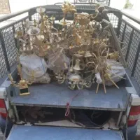 فروش (خریدار لوستر )طلایی و برنجی در محل