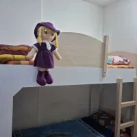 تخت دوطبقه ام دی اف|تخت و سرویس خواب|اسلام‌شهر, شهرک مهدیه|دیوار