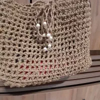 دوعدد کیف مکرومه و رافیا زیر قیمت|کیف، کفش، کمربند|فردیس, فردیس|دیوار