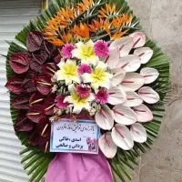 کدR690تاج گل پایه گل جشنی مدل گل کلاسیک و مدرن
