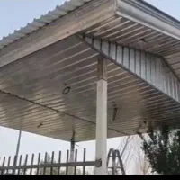 سقف شیروانی آردواز آلاچیق سردری نما لمبه