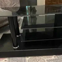 میز زیر تلویزیونی سه طبقه عرض ۱۱۰ و ارتفاع ۵۵