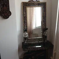 آینه شمعدون سالم و زیبا.