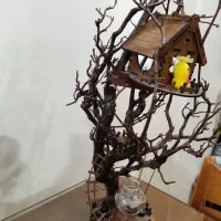 کلبه درختی دکوری مینیاتوری|مجسمه، تندیس، ماکت|تهران, سلسبیل شمالی|دیوار