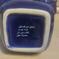 سرویس پا سماوری سورمه ای طرح طاووس|ظروف سرو و پذیرایی|قم, سنگ بند|دیوار