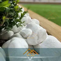 قلوه سنگ سفید صادراتی (محوطه سازی ، تزیینی)
