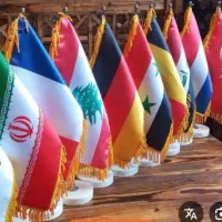 پرچم چندین کشور رومیزی