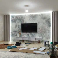 فروش و نصب کاغذدیواری پشت tv