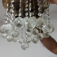 دوعددلوستر استیل و طلایی رنگ سالم|لوستر و چراغ آویز|تهران, تهرانسر شرقی|دیوار