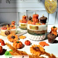 شمع های ترند و پاییزی در کارگاه شمع سازی الماس من|صنایع دستی و سایر لوازم تزئینی|حمیدیا, |دیوار