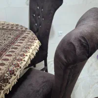 میز ناهار خوری ۴ نفره رنگ قهوه ای تیره|میز و صندلی غذاخوری|ساری, |دیوار