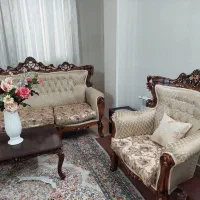 مبل سلطنتی ۹نفره همراه کاور|مبلمان خانگی و میز عسلی|رباط‌کریم, رباط‌کریم|دیوار