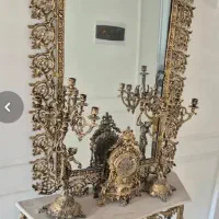 آینه کنسول طرح برنزه