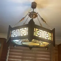 سه عدد لوستر چوب به همراه دیوار کوب