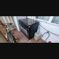 اجاق گاز طرح فر پنج شعله سالم