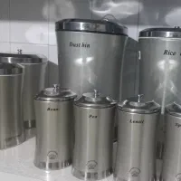 سرویس اورانوس استیل بانکه جا حبوباتی در حد نو