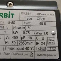 پمپ اب نیم اسب اسکولاری و یک اوربیت|مصالح و تجهیزات ساختمان|نیشابور, شهرک قدس|دیوار