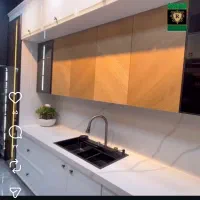 کابینت انزو با رنگ سوپر براق پولیش