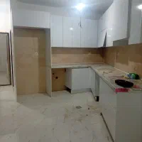 کابینت آشپزخانه MDF سفید براق  مدل مدرن