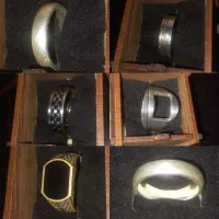 حلقه انگشتری نقره و استیل درجه یک